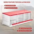 thumbnail image 4 of Metal Chicken Nesting Box with Vented Holes & Swing Perch, Egg Laying Box for Hens, Chickens, Ducks, Indoor & Outdoor Use, 4 of 7