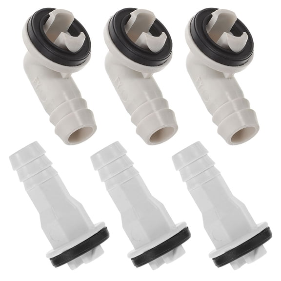 VORCOOL 6pcs Air Conditioning Hose Efficient Drainage Rubber Air Conditioner Parts Outdoor Installation