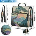 thumbnail image 2 of FORMRS Zipper Binder with Shoulder Strap 1.5-inch Ring 500 Sheet Capacity File Bag, Pine Tree Rainbow, 2 of 5