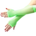 thumbnail image 3 of CHUANK Gants en Résille Sans Doigts Sexy Néon pour Femmes et Filles, 3 of 7