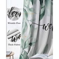 thumbnail image 3 of Green Spring Leaves Blackout Curtains for Bedroom Living Room Darkening Curtains 63 Inches Long Summer Pastoral Botanical Plants Window Curtain 2 Panels Set Window Treatment Grommet Drapes 42"x63", 3 of 9