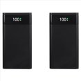 thumbnail image 1 of 2X 18650 Caja de Banco de EnergíA de BateríA 5V 2.1A Pantalla LCD 20000MAh Tablero de AlimentacióN para 6X18650 BateríA DIY Caja de Banco de EnergíA (Negro), 1 of 5