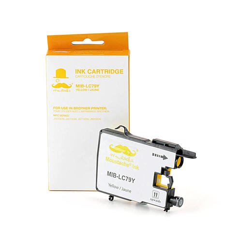 Cartouche d'Encre Jaune Compatible Rendement Très Élevé pour Brother LC79Y - Moustache®