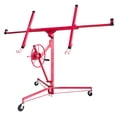 thumbnail image 2 of Drywall Lift Panel Hoist, 11 Ft (Max Height), 150lb Weight Capacity, Super Quiet, Heavy Duty Iron Construction Tools, Sheetrock Jack Lifter with Rolling Caster Wheels for Ceiling, 2 of 7