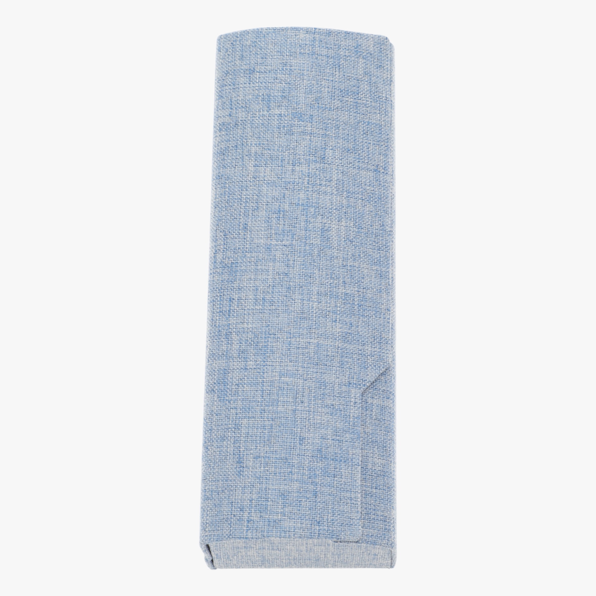 Unique Bargains Faux Linen Portable Eyeglasses Storage For Daily Use Blue