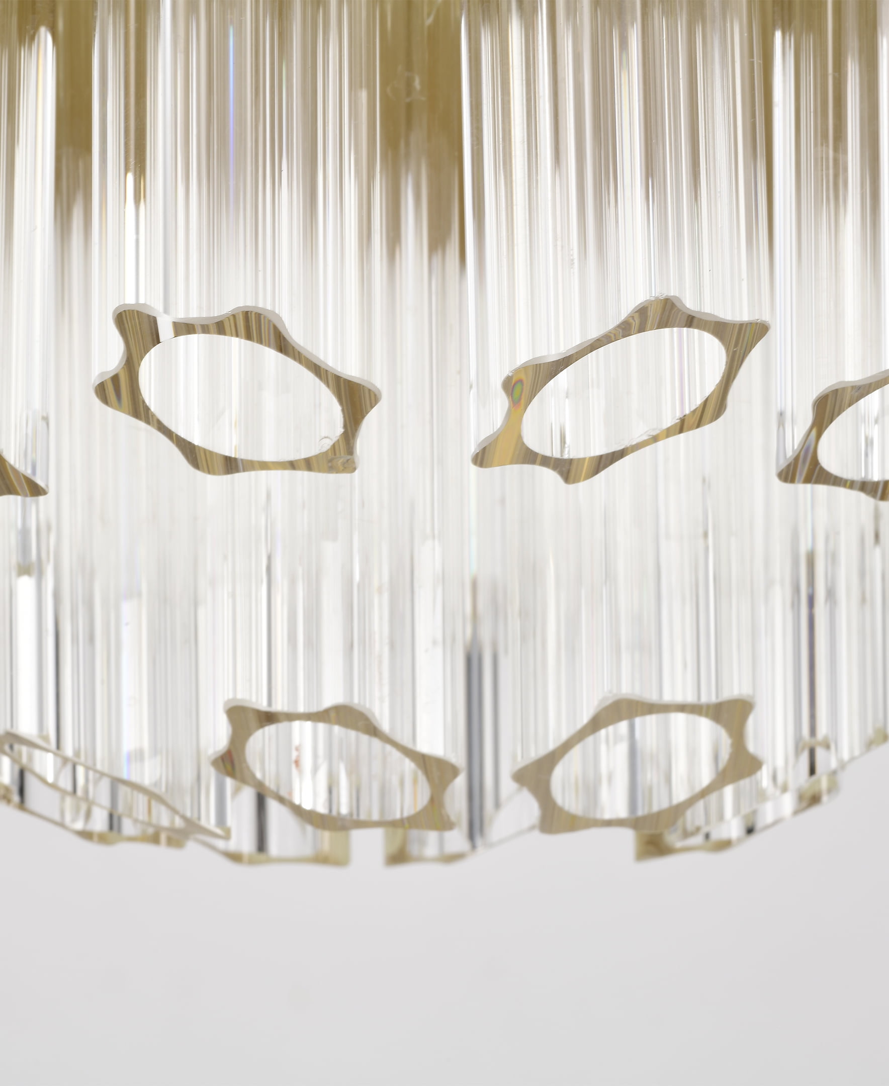 Wiskass 16 in. 4-Light Indoor Satin Gold Finish Chandelier with Light Kit