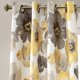 thumbnail image 2 of Juego de cortina de ventana Half Moon de Oscurecimiento amarillo gris 52x95, 2 of 2