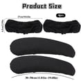 thumbnail image 2 of Fundas para sillones de oficina KALIONE, poliéster negro (2 pares), 2 of 7