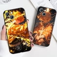 thumbnail image 4 of Demon Slayer Agatsuma Zenitsu funda de teléfono para Apple iPhone 16, 15, 14, 13, 12 mini, 11, XS, X, 8, 7 Pro Max Plus, cubierta negra de silicona suave, 4 of 5
