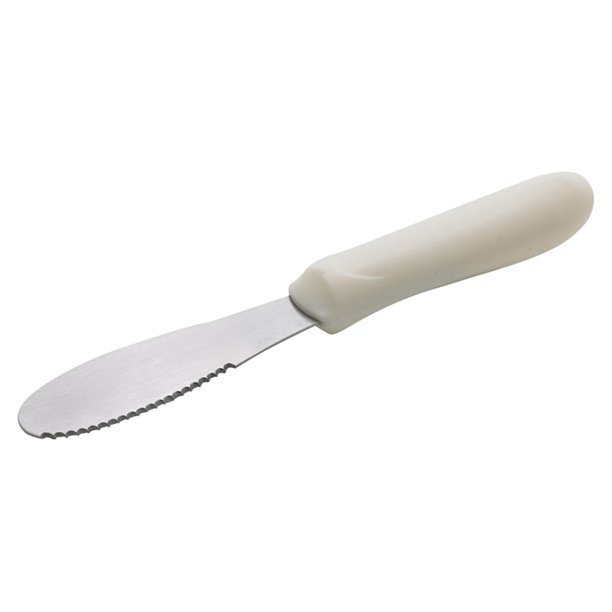 Sandwich Spreader, White PP Handle, 3 5/8" x 1 1/4" Blade