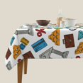 thumbnail image 3 of Wukai Art Of Livings Waterproof Tablecloth for Kitchen Dining, Fits Square Tables for 2-4 Seats -54"x54", 3 of 7
