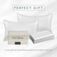 thumbnail image 4 of 2-PACK Cooling Viscose Satin Pillowcase Set with Hidden Zipper closure, Standard/Queen, White, 4 of 4