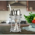 thumbnail image 4 of Kitchen Sense Chrome Modern Countertop Round Utensil Holder, 4 of 4