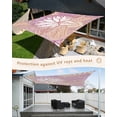 thumbnail image 4 of Sun Shade Sail 8x10Ft Mandala Flower Lotus Purple Gradient Pattern Uv Block Sunshade Canopy Outdoor Shade Cover Rectangle Shade Cloth For Patio Garden Yard Deck Pergola, 4 of 6