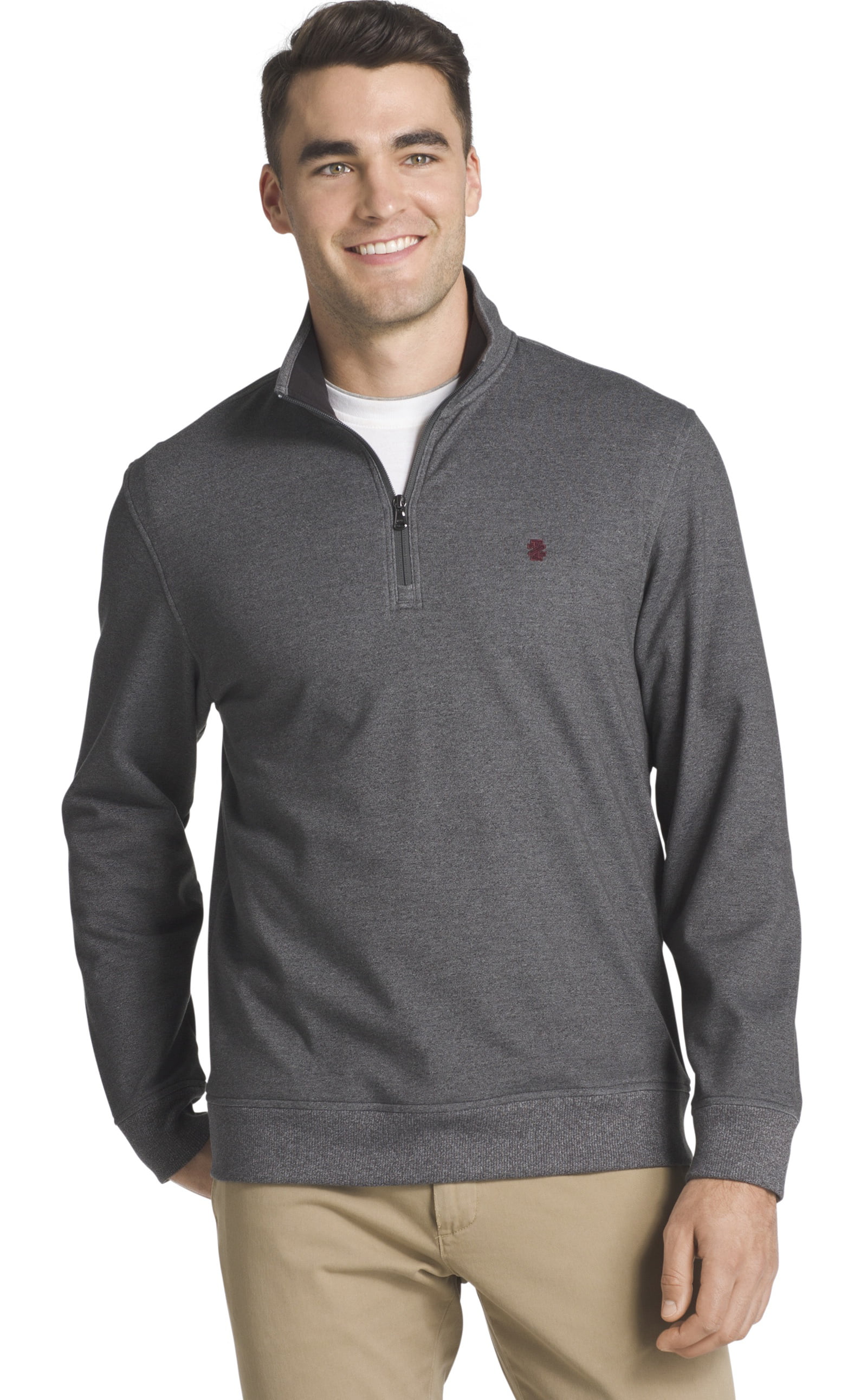 Izod Mens Big and Tall Advantage Performance 1/4 Zip Pullover Fleece Sweatshirt