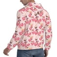 thumbnail image 3 of KLL Summer Flamingo Print Mens Hoodie Long Sleeve Casual Pullover Hooded Sweatshirt Fashion Drawstring Hoodies with Pocket-3X-Large, 3 of 6