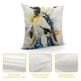 thumbnail image 4 of Throw Pillow Cover Red Animal Penguin Graphics Splash Watercolor Unusual for Day  Pillowcase Home Decorative Square Pillow Case Cushion Cover, 4 of 5