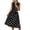 A-Black677, variant on XIAOCHA Womens Polka Dot Midi Dress Flowy A Line Sleeveless V Neck Casual Party Dresses