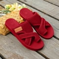 thumbnail image 6 of Orthopedic Sandals for Women - Mesh Flat Slippers Dressy Comfortable Flip Flops Wide Width Walking Summer Beach Vacation Shoes, 43, 6 of 6