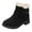 C, variant on Rokment Bow Mid Calf Snow Boots for Women Girls 2025 Ethnic Fuzzy Warm Suede Bowknot Short Dress Ankle Booties