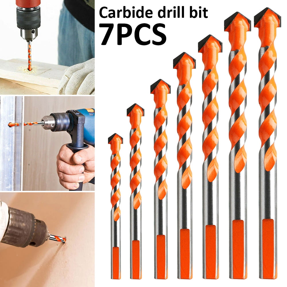 10Pcs 5mm Cross-shaped Ceramic Drill Bit Set for Drilling Tile Glass Rotary Tool 