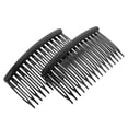 thumbnail image 3 of SHISUYAN 2pcs French Side Combs Hair Combs Side Comb Clips Flexible Hair Comb for Fine Hair Accessory ( Black ), 3 of 9