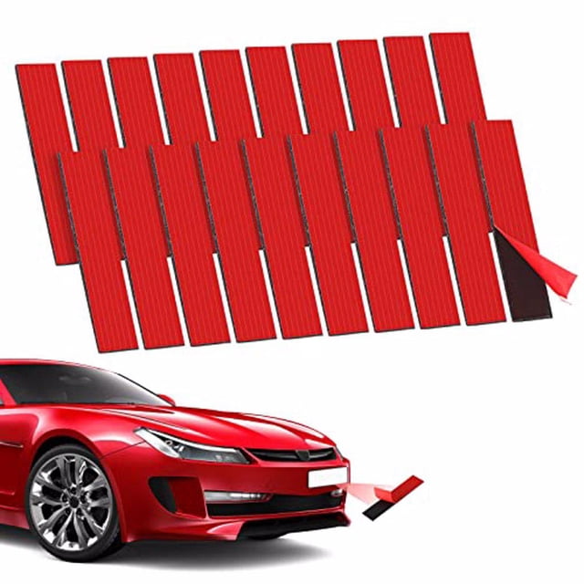 pitrice 20 Pieces Self Adhesive Tape Vehicle Decoration Trim Hook Fixing Double Sided Sticker Removable Automobile Accessories