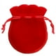 thumbnail image 2 of Bolsa Mini de Terciopelo VelvtyRed 5Pzas Rojo 7x9cm Terciopelo Bolsa en Forma de Calabaza., 2 of 2