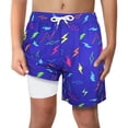 thumbnail image 1 of Bañador LUCOWEE Lightning Flash para niños pequeños, tallas 5T 5-6, 1 of 9