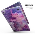 thumbnail image 2 of DesignSkinz Blue & Pink Acrylic Abstract Paint V2 Full-Body Skin Decal Wrap Cover for MacBook Air 13" M2/M3 (A2681/A3113), 2 of 9