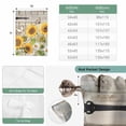 thumbnail image 6 of Farm Flowers Tie Up Curtains for Windows, Balloon Window Shades, Retro Sunflowers Barn Doors Butterfly Wood Board Kitchen Window Treatments Roll Up Curtain for Basement/Nursery 52"x45", 6 of 8