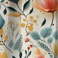 thumbnail image 4 of Designart "Composition Of Botanical Flowers In Pastel Colors III" Botanical Blackout Curtain Panels, 4 of 4