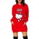thumbnail image 3 of Sudadera con capucha Vestido con estampado de HELLO KITTY Sudadera con capucha para mujer Sudadera con capucha para niñas Moda Otoño Primavera Sudadera y sudadera con capucha para mujer, 3 of 5