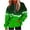 Green B, variant on Ashirexll Womens Long Sleeve Tops, Womens Hoodies Pullover, Fall and Winter Gradient Print Hooded Long Sleeve Pocket Sweatshirt