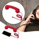 thumbnail image 5 of Auricular de teléfono retro con cable y volumen ajustable Rojo, 5 of 9