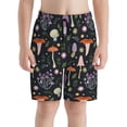 thumbnail image 2 of Cauagu Mushrooms Print Swim Trunks for Men,Youth Boys Swim Shorts Compression Liner Beach Shorts Boys' Swimming Shorts 7-20 Years Bathing Suit-Medium, 2 of 7
