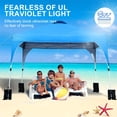 thumbnail image 4 of FDW 10x10 Pop Up Canopy Tent , Anti-UV, Straight Leg and Easy up Sun Shelter for Parties or Camping,with Roller, 4 Sand Bags (Blue), 4 of 5