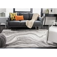 thumbnail image 3 of SAFAVIEH Craft Angjelko Abstract Area Rug, Grey/Silver, 5'3" x 5'3" Square, 3 of 7