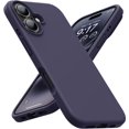 thumbnail image 1 of KOMI Designed for iPhone 16 Case,Shockproof Liquid Silicone Protective Phone Case with Soft Anti-Scratch Microfiber Lining Ultra Slim Drop Protection Phone Cover 6.1 inch Dark Purple, 1 of 5
