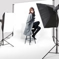 thumbnail image 4 of Backdrop Stand, Sturdy Photo Studio Background Kit, Portable Photography Backdrop Kit for Video Studio, Parties, with 3 Backdrop, 3 Backdrop Clamps, Carrying Bag, 4 of 7