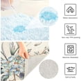 thumbnail image 5 of GZHJMY Watercolor Birds Paisley Bathroom Rugs Set 2 Piece - Ultra Soft Bath Mat Non Slip Toilet Mat Absorbent Plush Shaggy Bath Rugs for Tub, Shower, Bath Room, Machine Wash Carpet Runner, 5 of 7
