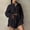 Black, variant on YHAJDS Women Plus Size Outfit Set 2 Piece Short Sleeve Solid Linen Crewneck Relaxed Top Shorts