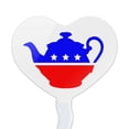 thumbnail image 2 of Tea Party Movement Political Heart Love Cupcake Picks Toppers Decoration Set of 6, 2 of 6