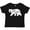 AB-Black, variant on Inktastic West Virginia White Bear Silhouette Boys or Girls Toddler T-Shirt