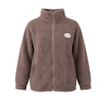 thumbnail image 4 of Enjoytime Fleece Jacket Women Stand Collar Long Sleeve Zip Up Coat Casual Cozy Warm Outerwear Fall Winter Plus Size Clothes, 4 of 8