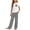Black, variant on ITSAME Girls Outfits 2-Piece Crewneck T-Shirt and Plaid Pants Kids Casual Home Clothes Set Red Size 7