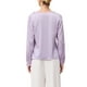 thumbnail image 3 of INSPIRAR CHIC Blusa Elegante de Satén para Mujeres con Volantes, Cuello en V, Manga Larga, Camisa de Oficina, Talla L, Púrpura Claro, 3 of 5