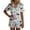 Light Blue, variant on Cute Pajamas For Women Set 2 Piece Summer Button Up Funny Cat Print Pjs Sets Lounge Matching Button Shirt with Shorts Sleepwear Light Blue L