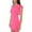 Hot Pink, variant on Women's Sleeveless Mini Cocktail Dress, One Shoulder Ruffle Bodycon Sexy Going Out Party, Spring Summer 2024(Black Small Size)