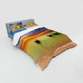 thumbnail image 3 of Ambesonne Tropical Bedding Set 3 Pcs, Thailand Boat in Ocean, Twin XL, Multicolor, 3 of 3